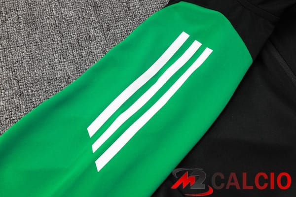 Insieme Tuta Calcio - Giacca Arsenal Nero Rosso Verde 2024/2025