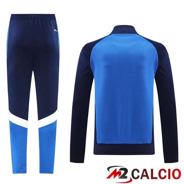 Insieme Tuta Calcio - Giacca Manchester United Blu Reale 2024/2025