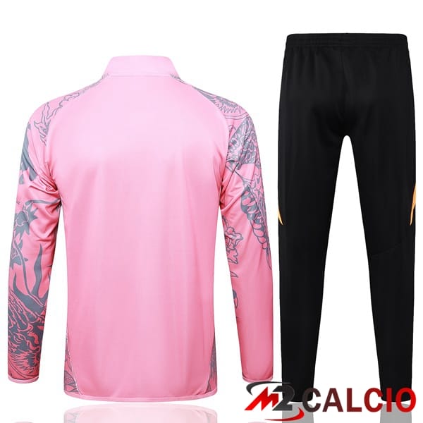 Insieme Tuta Calcio - Giacca Real Madrid Rosa 2024/2025