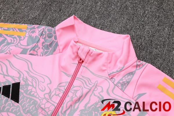 Insieme Tuta Calcio - Giacca Real Madrid Rosa 2024/2025