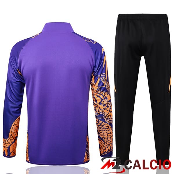 Insieme Tuta Calcio - Giacca Real Madrid Viola 2024/2025