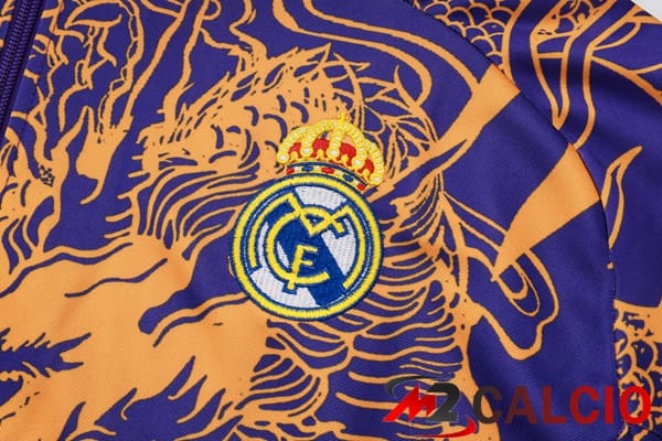 Insieme Tuta Calcio - Giacca Real Madrid Viola 2024/2025