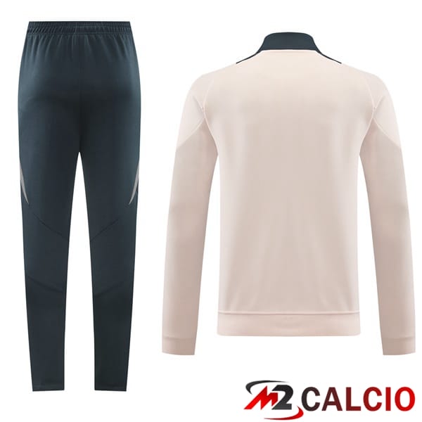 Insieme Tuta Calcio - Giacca Real Madrid Rosa 2024/2025