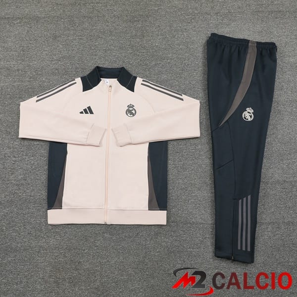 Insieme Tuta Calcio - Giacca Real Madrid Rosa 2024/2025