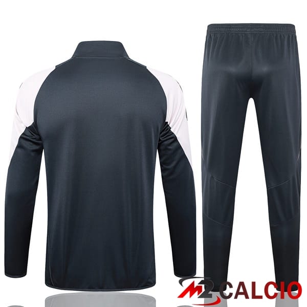 Insieme Tuta Calcio - Giacca Real Madrid Grigio 2024/2025