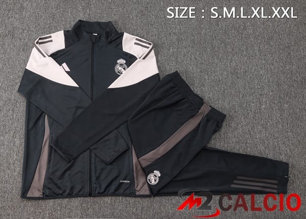 Insieme Tuta Calcio - Giacca Real Madrid Grigio 2024/2025