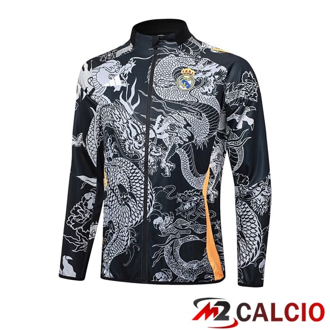 Maglie Calcio Personalizzate,Tute Calcio Squadre,Maglia Nazionale Italiana Calcio | Giacca Calcio Real Madrid Nero 2024/2025