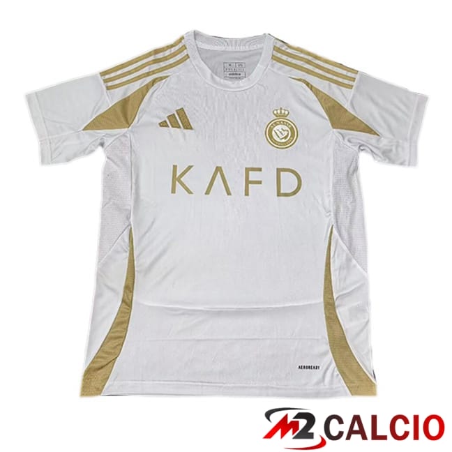 Maglie Calcio Personalizzate,Tute Calcio Squadre,Maglia Nazionale Italiana Calcio | Maglie Calcio Al-Nassr FC Terza Bianco 2024/2025