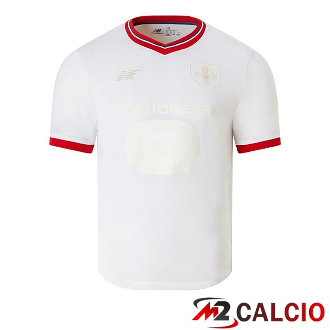 Maglie Calcio Personalizzate,Tute Calcio Squadre,Maglia Nazionale Italiana Calcio | Maglie Calcio Lille OSC Édition 80e Anniversaire Bianco 2024/2025