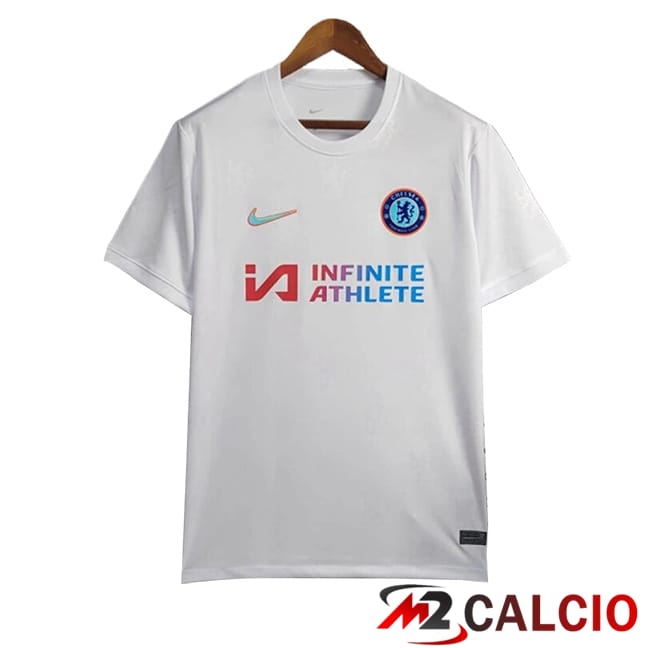 Maglie Calcio Personalizzate,Tute Calcio Squadre,Maglia Nazionale Italiana Calcio | Maglie Calcio FC Chelsea Edizione Speciale Bianco 2024/2025
