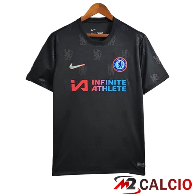 Maglie Calcio Personalizzate,Tute Calcio Squadre,Maglia Nazionale Italiana Calcio | Maglie Calcio FC Chelsea Edizione Speciale Nero 2024/2025