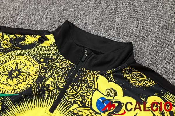 Insieme Tuta Calcio Brasile Giallo Nero 2024/2025
