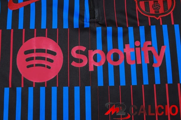 Insieme Tuta Calcio FC Barcellona Blu Nero Rosso 2024/2025