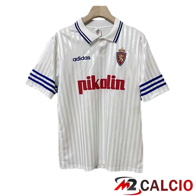 Maglie Calcio Personalizzate,Tute Calcio Squadre,Maglia Nazionale Italiana Calcio | Maglie Calcio Real Zaragoza Retro Prima Bianco 1995-1996