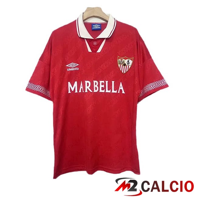 Maglie Calcio Personalizzate,Tute Calcio Squadre,Maglia Nazionale Italiana Calcio | Maglie Calcio Sevilla FC Retro Seconda Rosso 1994-1996