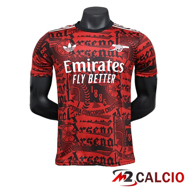 Maglie Calcio Personalizzate,Tute Calcio Squadre,Maglia Nazionale Italiana Calcio | Maglie Calcio Arsenal Edizione Speciale Rosso 2024/2025