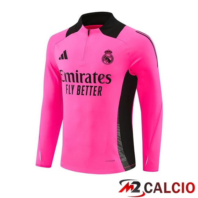 Maglie Calcio Personalizzate,Tute Calcio Squadre,Maglia Nazionale Italiana Calcio | Felpa Allenamento Real Madrid Rosa 2024/2025