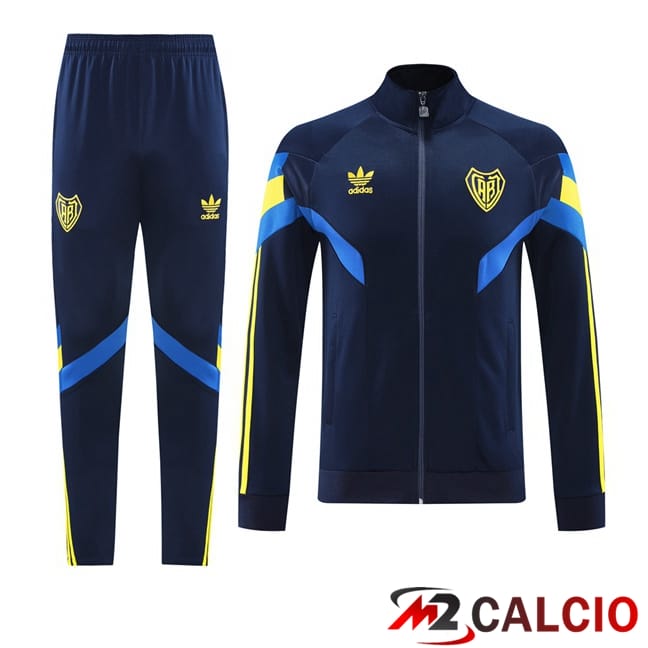 Maglie Calcio Personalizzate,Tute Calcio Squadre,Maglia Nazionale Italiana Calcio | Insieme Tuta Calcio - Giacca Boca Juniors Blu Reale 2024/2025