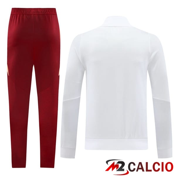 Insieme Tuta Calcio - Giacca AS Roma Bianco 2024/2025