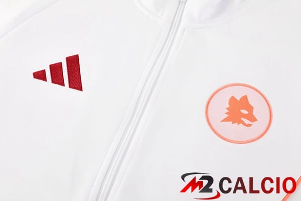 Insieme Tuta Calcio - Giacca AS Roma Bianco 2024/2025