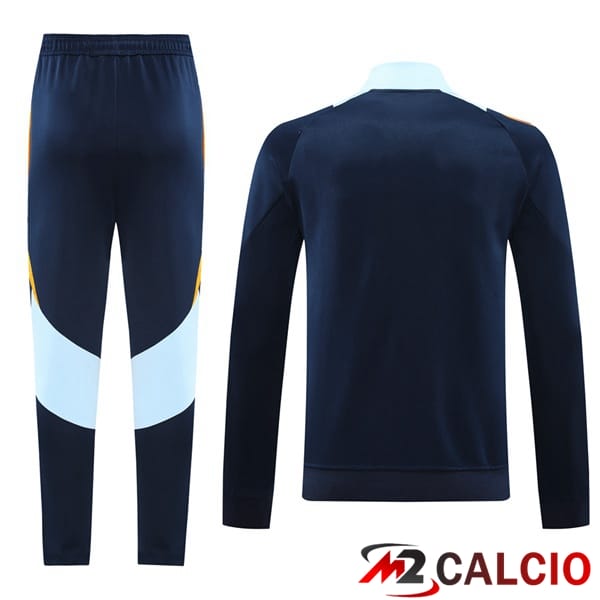 Insieme Tuta Calcio - Giacca Real Madrid Blu Reale 2024/2025