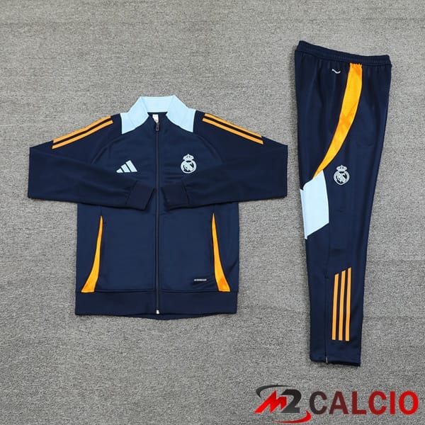 Insieme Tuta Calcio - Giacca Real Madrid Blu Reale 2024/2025