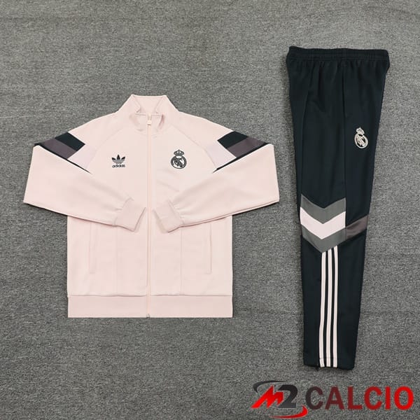 Insieme Tuta Calcio - Giacca Real Madrid Rosa 2024/2025