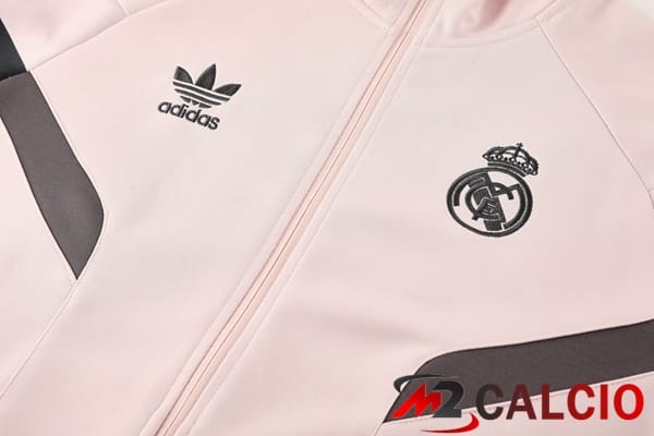 Insieme Tuta Calcio - Giacca Real Madrid Rosa 2024/2025