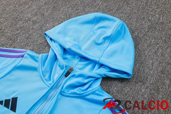 Tuta Calcio - Felpa Con Cappuccio Argentina Blu 2024/2025