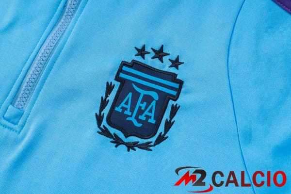 Tuta Calcio - Felpa Con Cappuccio Argentina Blu 2024/2025