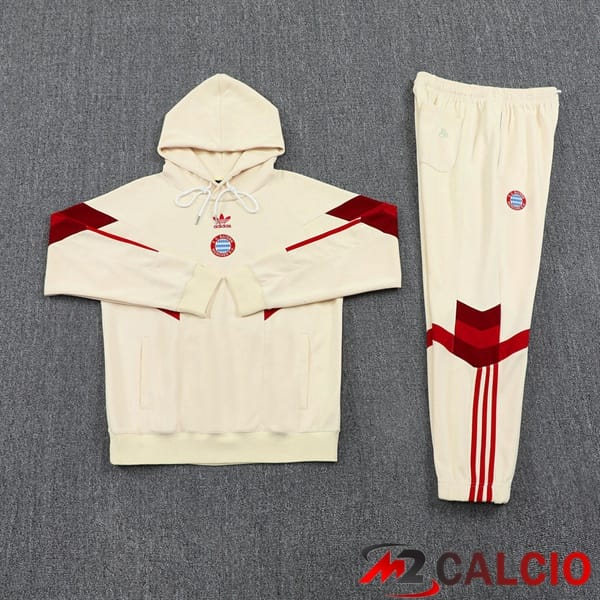 Tuta Calcio - Felpa Con Cappuccio Bayern Monaco Giallo 2024/2025
