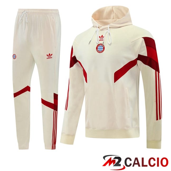Maglie Calcio Personalizzate,Tute Calcio Squadre,Maglia Nazionale Italiana Calcio | Tuta Calcio - Felpa Con Cappuccio Bayern Monaco Giallo 2024/2025