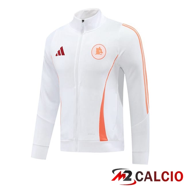 Maglie Calcio Personalizzate,Tute Calcio Squadre,Maglia Nazionale Italiana Calcio | Giacca Calcio AS Roma Bianco 2024/2025