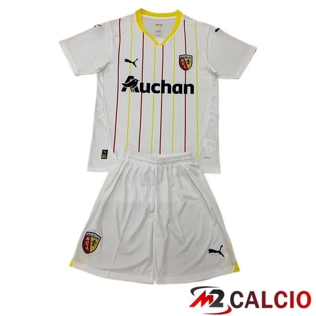 Maglie Calcio Personalizzate,Tute Calcio Squadre,Maglia Nazionale Italiana Calcio | Maglie Calcio RC Lens Bambino Terza 2024/2025