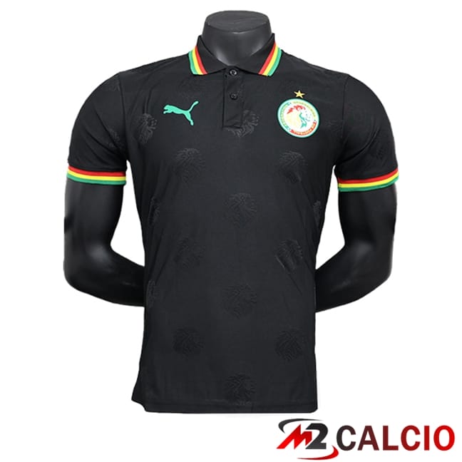 Maglie Calcio Personalizzate,Tute Calcio Squadre,Maglia Nazionale Italiana Calcio | Maglie Calcio Senegal Edizione Speciale Nero 2024/2025