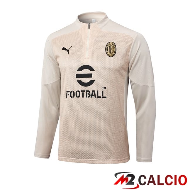 Maglie Calcio Personalizzate,Tute Calcio Squadre,Maglia Nazionale Italiana Calcio | Felpa Allenamento AC Milan Giallo 2024/2025