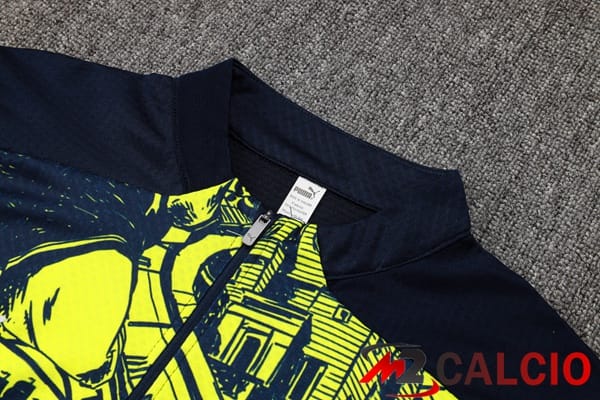 Insieme Tuta Calcio Manchester City Verde Blu Reale 2024/2025