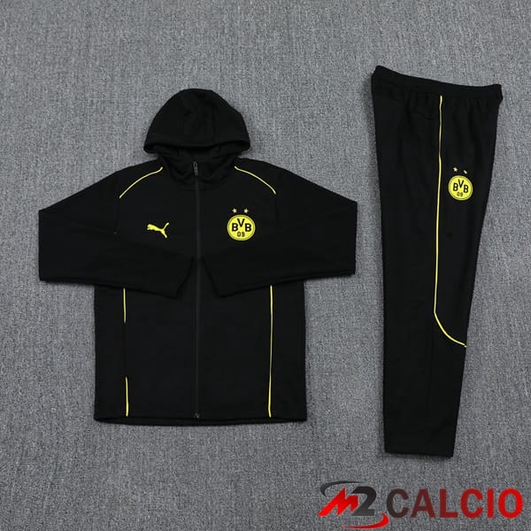 Tuta Calcio - Giacca A Vento Dortmund BVB Nero 2024/2025