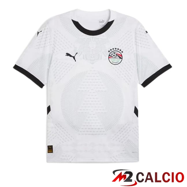 Maglie Calcio Personalizzate,Tute Calcio Squadre,Maglia Nazionale Italiana Calcio | Maglie Calcio Egitto Seconda Bianco 2024/2025