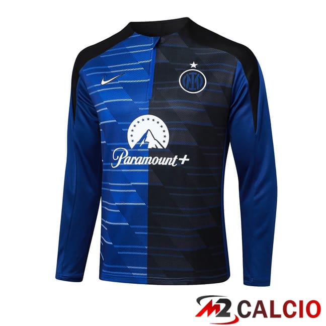 Maglie Calcio Personalizzate,Tute Calcio Squadre,Maglia Nazionale Italiana Calcio | Felpa Allenamento Inter Milan Blu Nero 2024/2025
