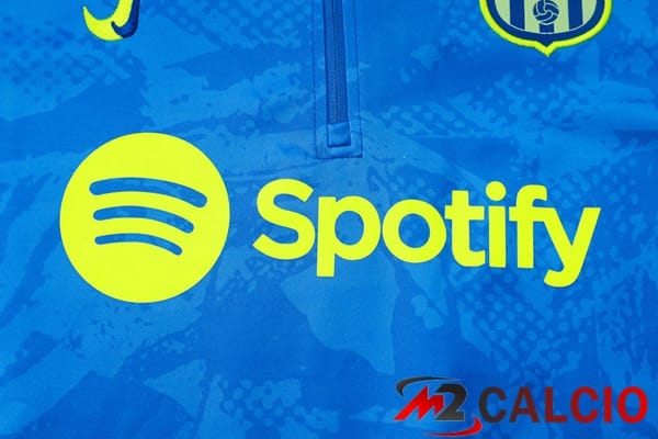 Insieme Tuta Calcio FC Barcellona Blu Verde 2024/2025