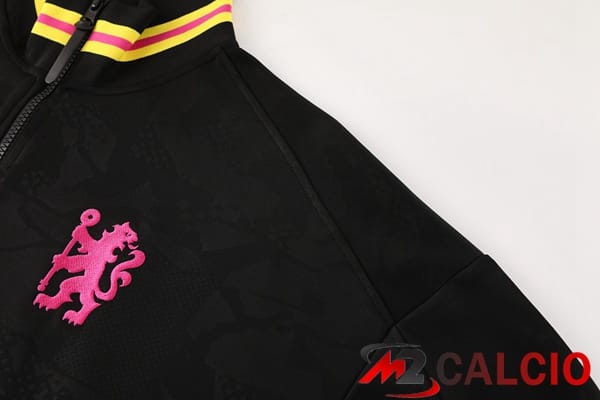 Insieme Tuta Calcio - Giacca FC Chelsea Nero 2024/2025