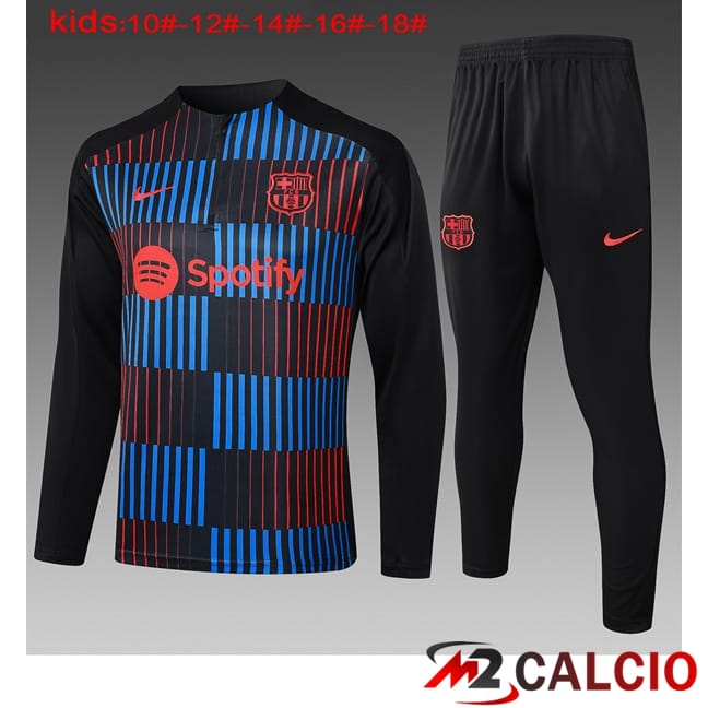Maglie Calcio Personalizzate,Tute Calcio Squadre,Maglia Nazionale Italiana Calcio | Insieme Tuta Calcio FC Barcellona Bambino Rosso Blu Reale 2024/2025