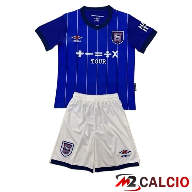 Maglie Calcio Personalizzate,Tute Calcio Squadre,Maglia Nazionale Italiana Calcio | Maglie Calcio Ipswich Town Bambino Prima 2024/2025