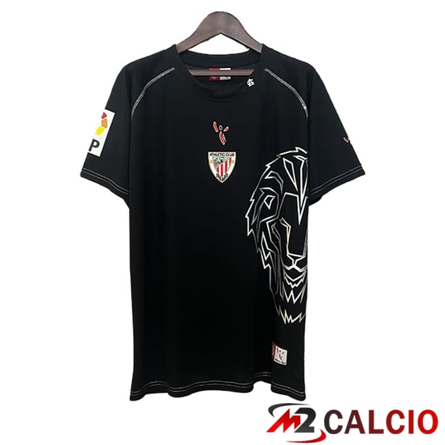 Maglie Calcio Personalizzate,Tute Calcio Squadre,Maglia Nazionale Italiana Calcio | Maglie Calcio Athletic Bilbao Retro Nero 2005/2008