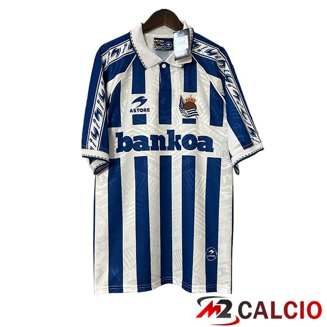 Maglie Calcio Personalizzate,Tute Calcio Squadre,Maglia Nazionale Italiana Calcio | Maglie Calcio Real Sociedad Retro Prima 1994/1995
