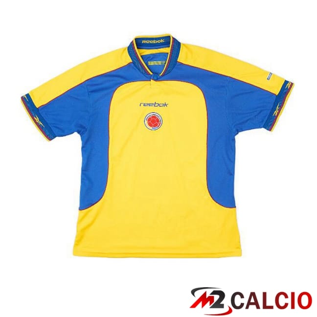 Maglie Calcio Personalizzate,Tute Calcio Squadre,Maglia Nazionale Italiana Calcio | Maglie Calcio Colombia Retro Prima Giallo 2001-2002