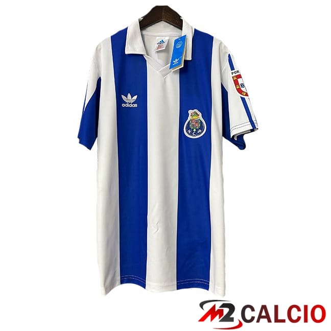 Maglie Calcio Personalizzate,Tute Calcio Squadre,Maglia Nazionale Italiana Calcio | Maglie Calcio FC Porto Retro Prima Bianco Blu 1986-1987