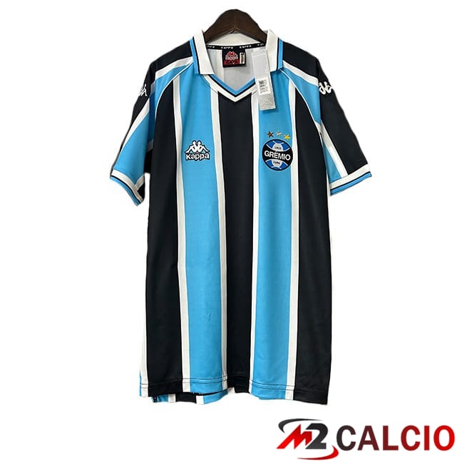 Maglie Calcio Personalizzate,Tute Calcio Squadre,Maglia Nazionale Italiana Calcio | Maglie Calcio Gremio Retro Prima Bianco Blu 2000-2001