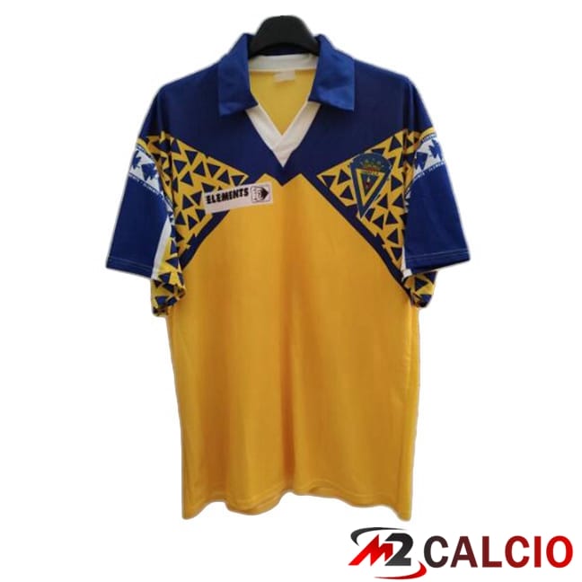 Maglie Calcio Personalizzate,Tute Calcio Squadre,Maglia Nazionale Italiana Calcio | Maglie Calcio Cadiz CF Retro Seconda Giallo 1991-1992